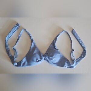 Dusty Blue Triangle Bikini Top